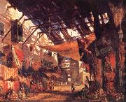 William James Muller The Carpet Bazaar in Cario painting